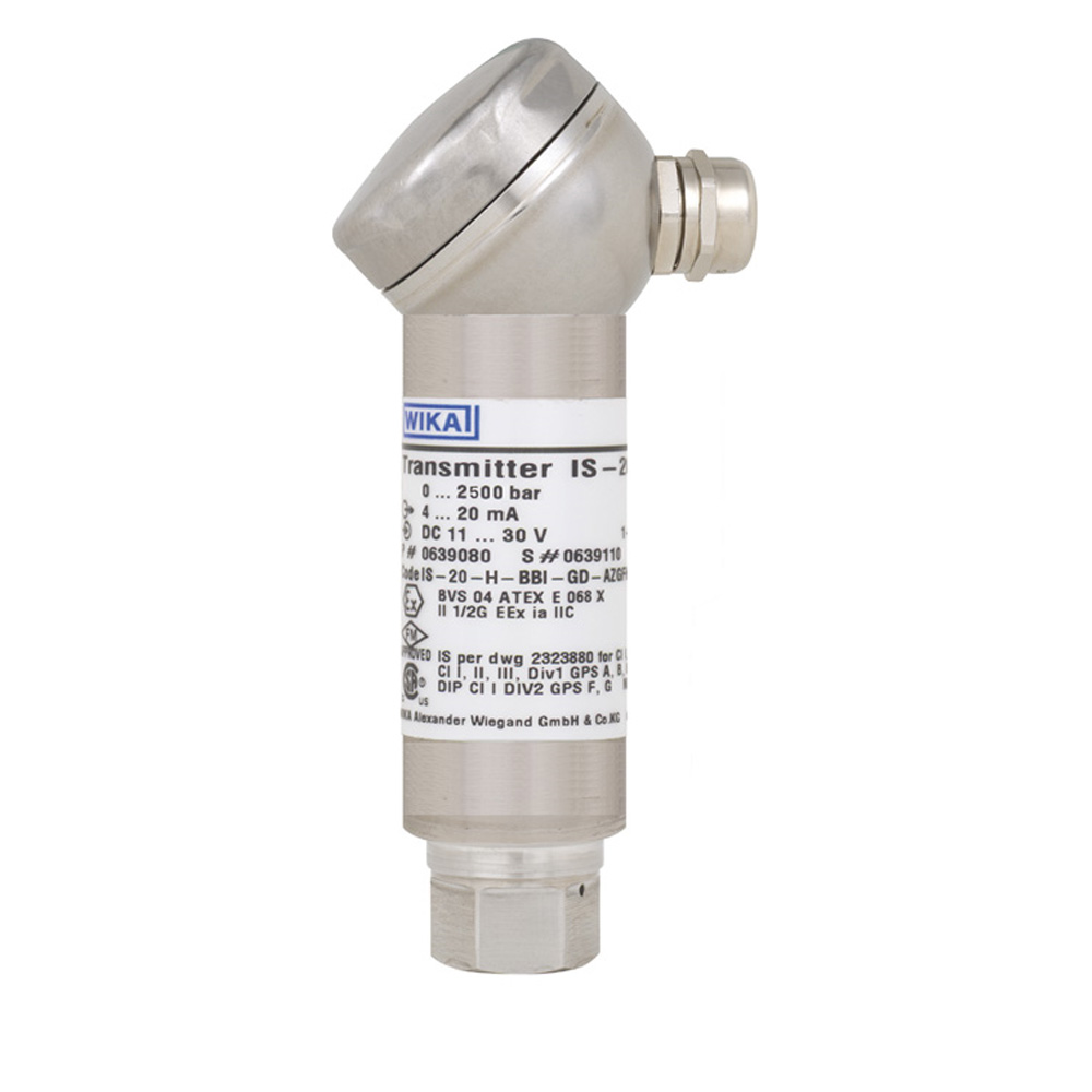 Intrinsically safe pressure transmitter