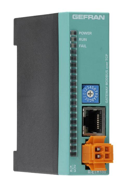 R-ETM100 Gateway Ethernet module with Modbus protocol over TCP