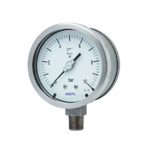 MP06 High Safety Pressure Gauge - Solid Front With Blow-out Back