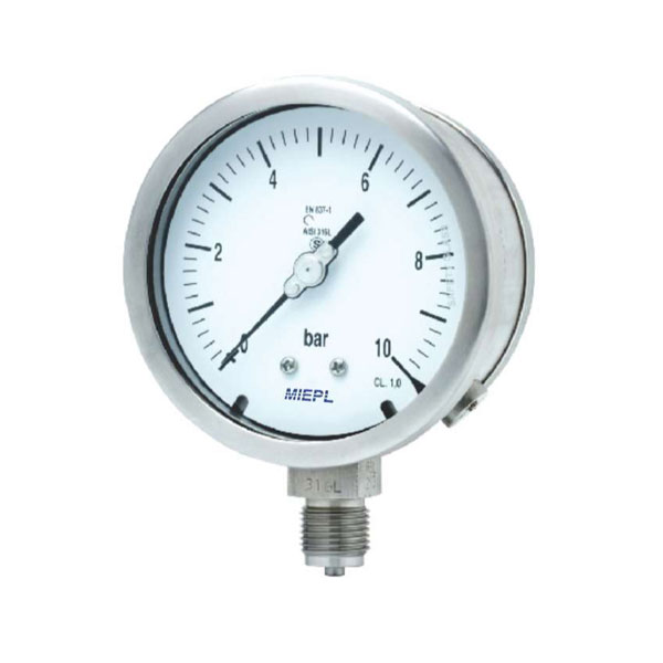 MP07 High Safety Pressure Gauge - External Zero Adjustment