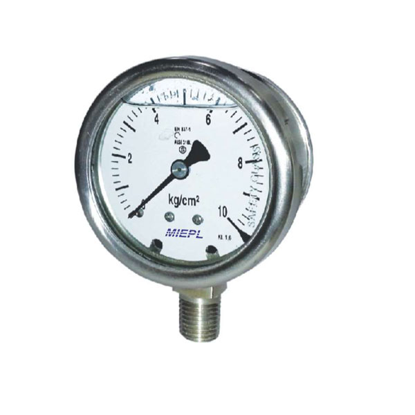 MP08 High Safety Pressure Gauge - Miniature Design