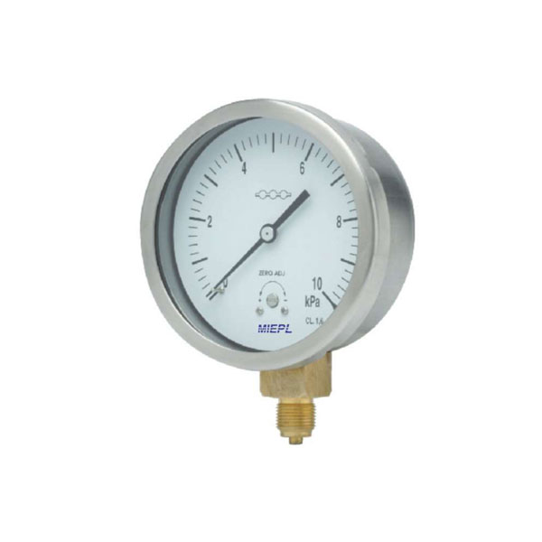 MP22 SS Case Brass Pressure Gauge- Capsule