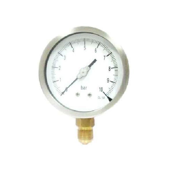 MP37 SS Case Brass Pressure Gauge - DN100