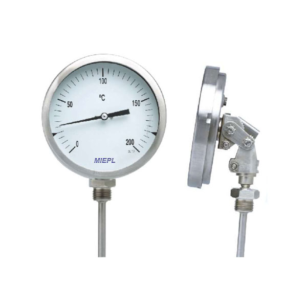 MTB02 All Angle, External Zero Adjustable Industrial Bimetal Thermometer